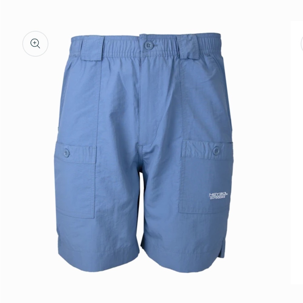 HeyBo Slate‎ Blue Bay Fishing Outdoor Shorts NWT